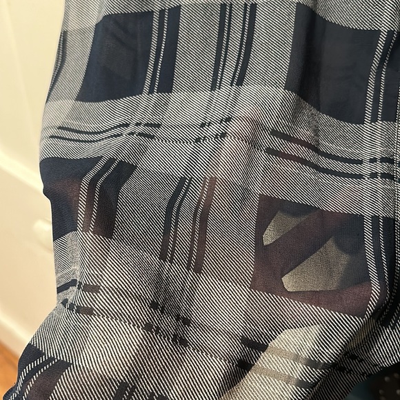 Mesh Plaid Button Down - Picture 4 of 4